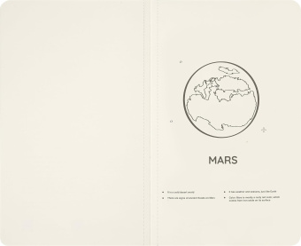 картинка Записная книжка Moleskine Volant Limited Edition "NASA Inspired", нелинованная, Large (13х21см), черная от магазина Молескинов