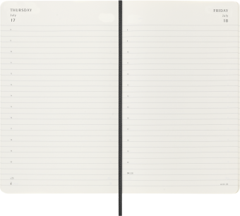картинка Ежедневник 18 месяцев Moleskine Classic 2025 - 2026, Large (13x21 см), мягкая обложка, черный от магазина Молескинов