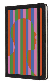 картинка Записная книжка Moleskine Studio Collection (в линейку), OLIMPIA ZAGNOLI, Large (13х21см), черная от магазина Молескинов