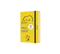 Еженедельник Moleskine Peanuts (2022), Pocket (9x14 см), желтый