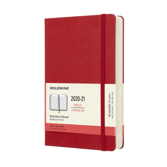 картинка Ежедневник Moleskine Classic (2020-2021), Large (13x21 см), красный от магазина Молескинов