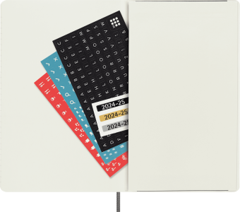 картинка Ежедневник Moleskine Classic Soft (мягкая обложка), (2024-2025), Large (13x21 см), черный от магазина Молескинов