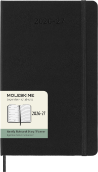 картинка Еженедельник 18месяцев Moleskine Classic (2026-2027), Large (13x21 см), черный от магазина Молескинов