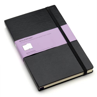 картинка Папка-блокнот Moleskine Memo Pockets, Large (13x21см), черная от магазина Молескинов