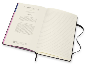 картинка Записная книжка Moleskine Studio Collection (в линейку), YUKAI DU, Large (13х21см), черная от магазина Молескинов