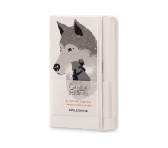 картинка Записная книжка Moleskine Game of Thrones (нелинованная), Pocket (9x14см), белая от магазина Молескинов