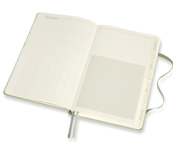 картинка Записная книжка Moleskine Passion Wellness Journal, Large (13x21см), зеленая от магазина Молескинов