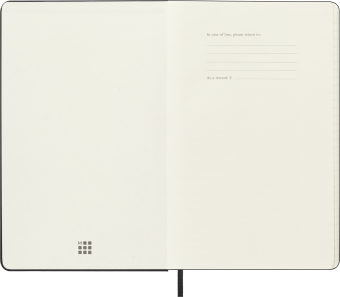 картинка Еженедельник 18 месяцев горизонтальный Moleskine Classic 2025 - 2026, Large (13x21 см), твердая обложка, черный от магазина Молескинов