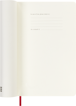 картинка Еженедельник 18 месяцев Moleskine Classic Soft (мягкая обложка),( 2026-2027),  Large (13x21 см),   красный от магазина Молескинов
