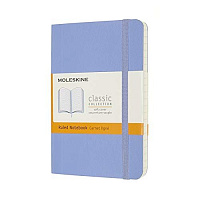 Записная книжка Moleskine Classic Soft (мягкая обложка), в линейку, Pocket (9x14см), Голубая Гортензия