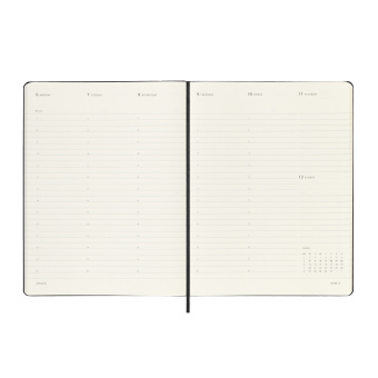 картинка Еженедельник Moleskine Professional 2025 (верт.), XLarge (19x25 см), черный от магазина Молескинов