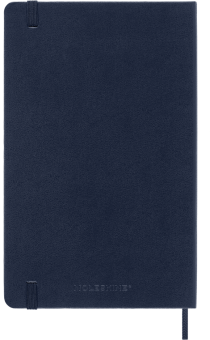 картинка Еженедельник 18 месяцев Moleskine Classic 2025 - 2026, Large (13x21 см), твердая обложка, синий от магазина Молескинов