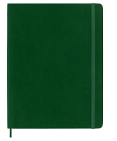 Записная книжка  Moleskine Classic Soft(мягкая обложка), в линейку, XLarge (19х25см), зеленая