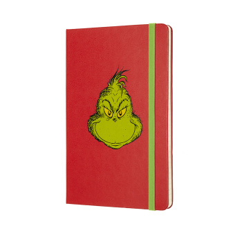 картинка Записная книжка Moleskine Dr.Seuss (в линейку), Large (13x21см), красная от магазина Молескинов