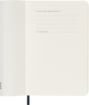 картинка Еженедельник 18 месяцев Moleskine Classic Soft  ( 2026-2027), Pocket (9x14 см),синий от магазина Молескинов