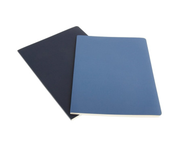 картинка Записная книжка Moleskine Volant (нелинованная, 2 шт.), Pocket (9x14см), синяя от магазина Молескинов