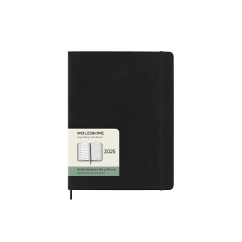 картинка Еженедельник Moleskine Classic Soft (мягкая обложка), 2025, XLarge (19х25см), черный от магазина Молескинов