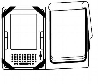 картинка Обложка Moleskine для E-Reader (15x21x1,5см), черный от магазина Молескинов
