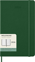 Еженедельник Moleskine Classic 2026, Large (13x21 см), зеленый