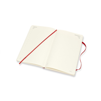картинка Ежедневник Moleskine Classic Soft (2021), мягкая обложка, Large (13x21 см), красный от магазина Молескинов