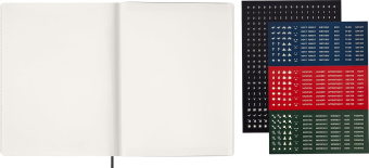картинка Еженедельник Moleskine Essential Weekly Vertical Planner (2026), XXL (23,5×28,14), мягкая обложка, черный от магазина Молескинов