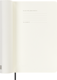 картинка Ежедневник 18 месяцев  Moleskine Classic Soft (мягкая обложка), (2026-2027), Large (13x21 см), черный от магазина Молескинов
