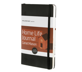 картинка Записная книжка Moleskine Passion Home Life Journal + черный ежедневник (9х14) на 2017 год с тиснением имени на обложке от магазина Молескинов