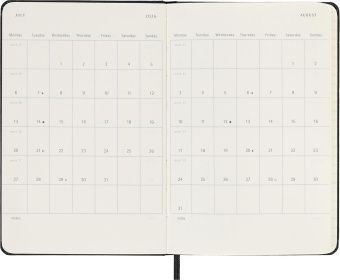 картинка Ежедневник Moleskine Classic 2026, Pocket (9x14 см), черный от магазина Молескинов