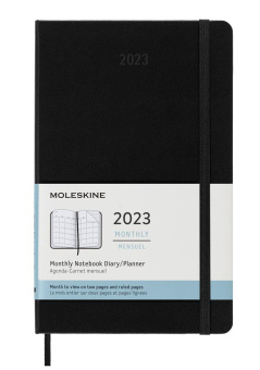 картинка Ежемесячник-планинг Molekine Classic Soft (мягкая обложка) Large 2023, черный от магазина Молескинов