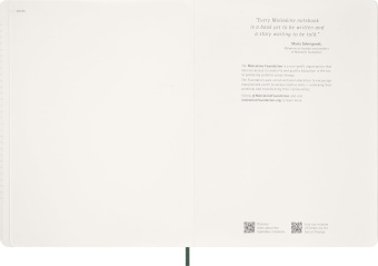 картинка Еженедельник Moleskine Essential Weekly Vertical Planner (2026), XXL (23,5×28,14), мягкая обложка, зеленый от магазина Молескинов