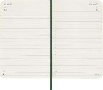 картинка Ежедневник Moleskine Classic Soft (мягкая обложка), 2026, Pocket (9x14 см), зеленый от магазина Молескинов
