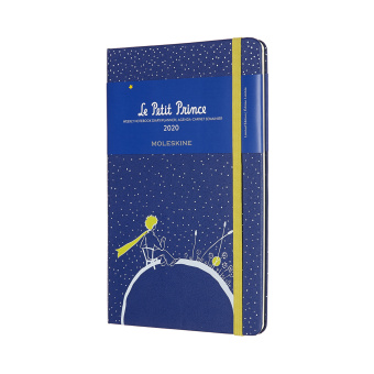 картинка Еженедельник Moleskine Le Petit Prince Planet (2020), Large (13x21 см), синий от магазина Молескинов