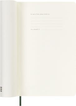 картинка Еженедельник 18 месяцев Moleskine Classic 2025 - 2026, Large (13x21 см), мягкая обложка, зеленый от магазина Молескинов
