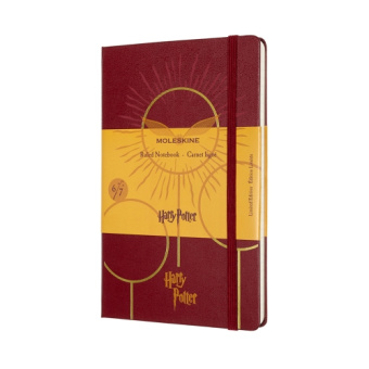 картинка Записная книжка Moleskine Harry Potter Quidditch (в линейку), Large (13x21см), темно-красная от магазина Молескинов