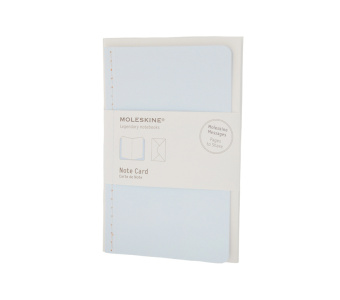 картинка Почтовый набор Moleskine Note Card (с конвертом), Pocket (9х14см), голубой от магазина Молескинов