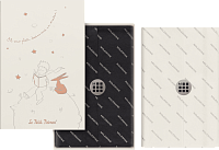 Набор Moleskine Limited Edition Le Petit Prince записная книжка в линейку (черная) и недатированный еженедельник (белый), Large (13x21см), в подарочной упаковке