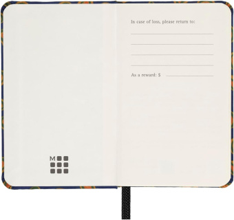 картинка Записная книжка Moleskine Limited Edition Silk, нелинованная, Xsmall (6,5х10,5 см), cиний от магазина Молескинов