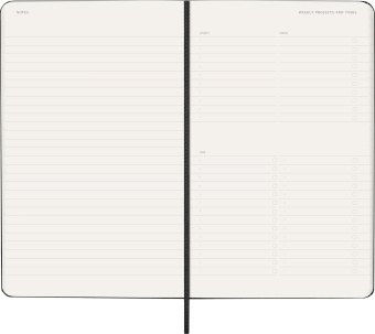 картинка Еженедельник Moleskine Professional 2026 (верт.), Large (13x21 см), черный от магазина Молескинов