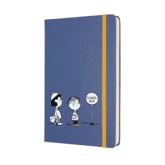картинка Ежедневник Moleskine Peanuts (2021), Large (13x21 см), синий от магазина Молескинов