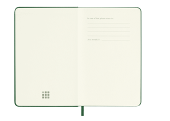 картинка Записная книжка Moleskine Classic (нелинованная), Pocket (9x14см), зеленая от магазина Молескинов