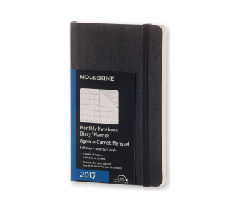 картинка Планинг Moleskine Classic Soft (2017), Pocket (9х14см), черный от магазина Молескинов