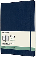 Еженедельник Moleskine Classic 2022 (мягкая обложка), XLarge (19х25см), синий