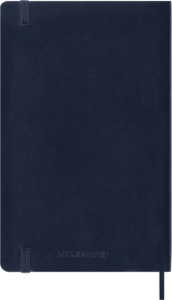 картинка Еженедельник 18 месяцев Moleskine Classic 2025 - 2026, Large (13x21 см), мягкая обложка, синий от магазина Молескинов