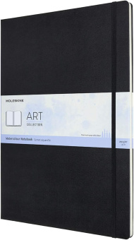 картинка Акварельный скетчбук Moleskine Art, A3 (29.7 x 42 см), черный от магазина Молескинов