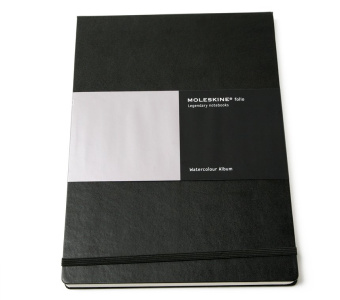картинка Альбом Moleskine Folio (для акварели), А4, черный от магазина Молескинов