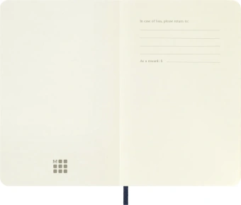 картинка Записная книжка Moleskine Classic (нелинованная), Pocket (9х14см), мягкая обложка, синяя от магазина Молескинов