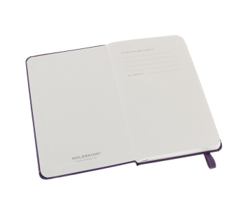 картинка Записная книжка Moleskine Classic (в линейку), Pocket (9х14см), фиолетовая от магазина Молескинов