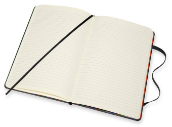картинка Записная книжка Moleskine Studio Collection (в линейку), OLIMPIA ZAGNOLI, Large (13х21см), черная от магазина Молескинов