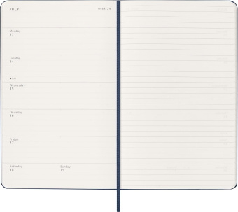 картинка Еженедельник Moleskine Classic 2026, Large (13x21 см), синий от магазина Молескинов