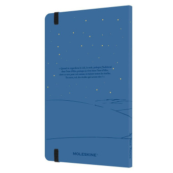 картинка Еженедельник Moleskine Le Petit Prince Planet (2022), Large (13x21 см), синий от магазина Молескинов